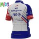Wielershirt en Kort Fietsbroek 2020 Groupama–FDJ Kind M001