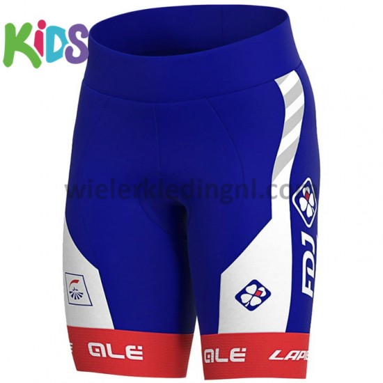 Wielershirt en Kort Fietsbroek 2020 Groupama–FDJ Kind M001