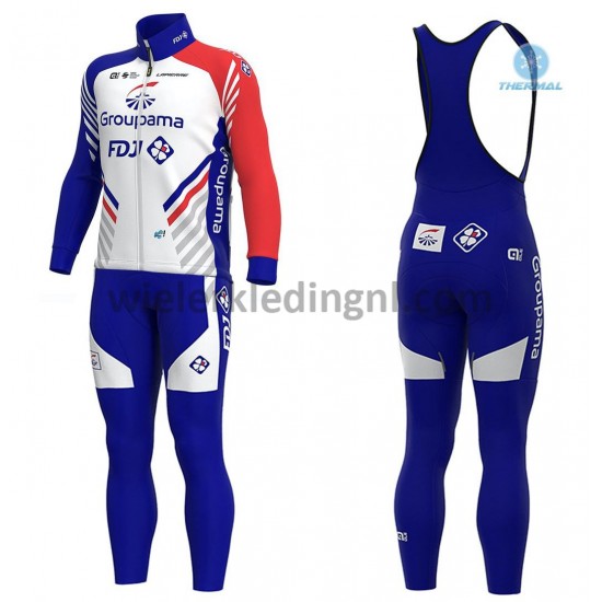 Wielershirt Lange Mouw en Lange Koersbroek 2020 Groupama–FDJ Winter M001 Wielershirt Lange Mouw en Lange Koersbroek 2020 Groupama–FDJ Winter M001