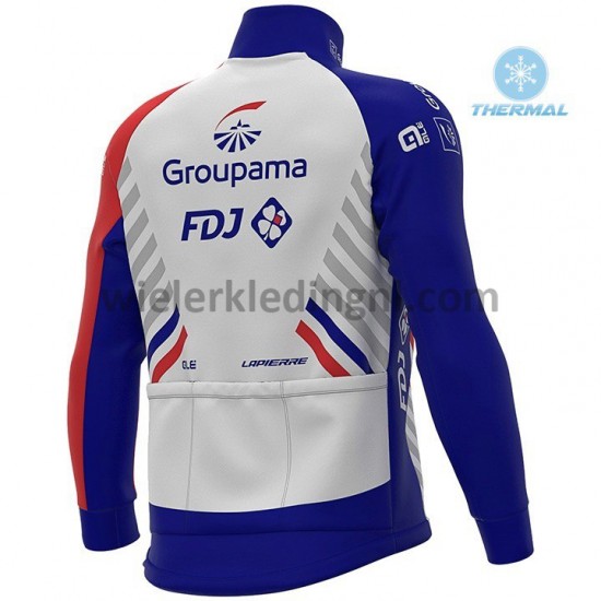 Wielershirt Lange Mouw en Lange Koersbroek 2020 Groupama–FDJ Winter M001