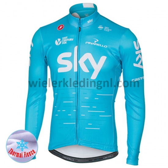 Wielershirt 2017 Team Sky Winter M002