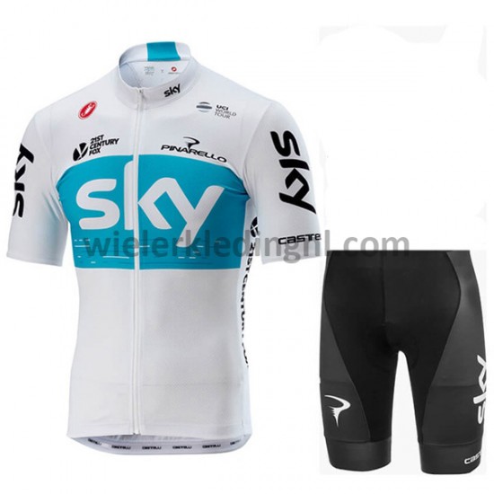 Wielershirt en Kort Fietsbroek 2018 Team Sky M001