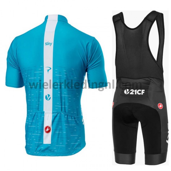 Wielershirt en Kort Koersbroek 2018 Team Sky M002