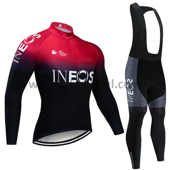 Wielershirt Lange Mouw en Lange Koersbroek 2019 TEAM INEOS M001