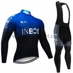 Wielershirt Lange Mouw en Lange Koersbroek 2019 TEAM INEOS M002