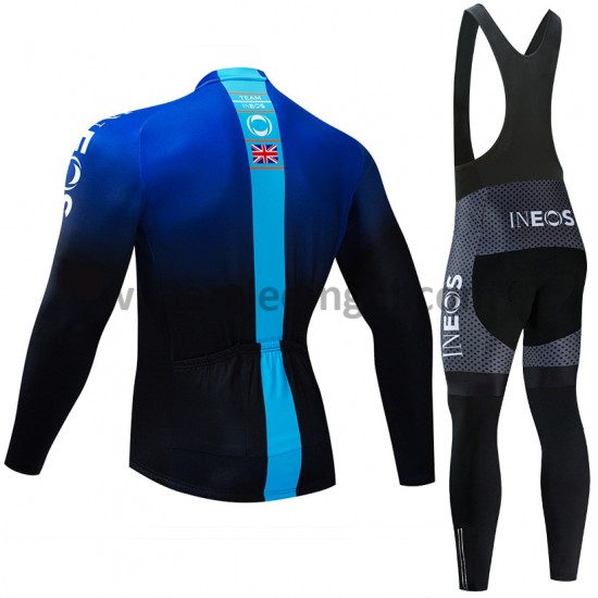 Wielershirt Lange Mouw en Lange Koersbroek 2019 TEAM INEOS M002