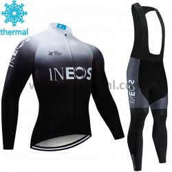 Wielershirt Lange Mouw en Lange Koersbroek 2019 TEAM INEOS Winter M003