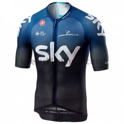 Wielershirt en Kort Koersbroek 2019 Team Sky M001