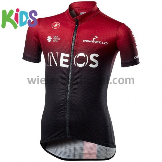 Wielershirt en Kort Fietsbroek 2020 TEAM INEOS Kind M001