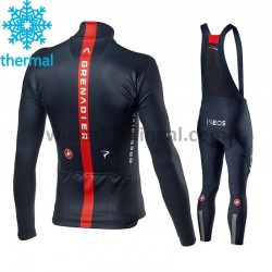 Wielershirt Lange Mouw en Lange Koersbroek 2021 Ineos Grenadiers Winter M001