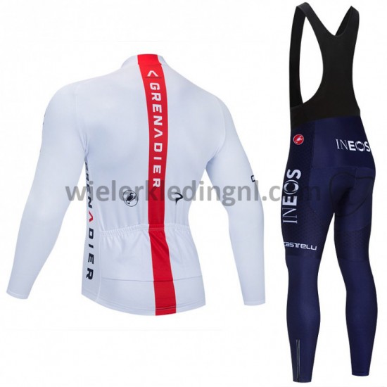 Wielershirt Lange Mouw en Lange Koersbroek 2021 Ineos Grenadiers M004
