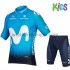 Wielershirt en Kort Fietsbroek 2018 Movistar Team Kind M001
