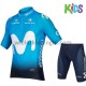 Wielershirt en Kort Fietsbroek 2018 Movistar Team Kind M001