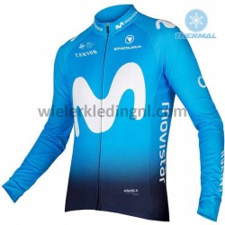 Wielershirt 2018 Movistar Team Winter M001