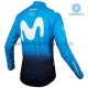 Wielershirt Lange Mouw en Lange Koersbroek 2019 Movistar Team Winter M001