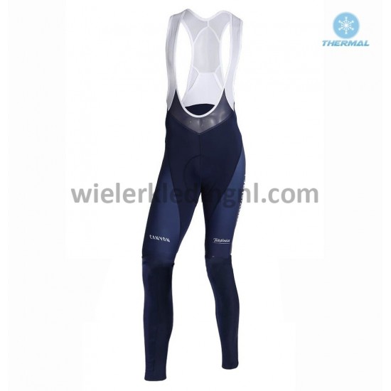 Wielershirt Lange Mouw en Lange Koersbroek 2019 Movistar Team Winter M001