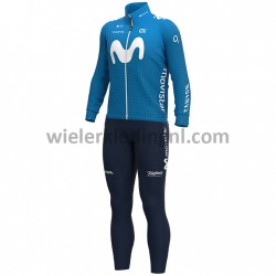 Wielershirt Lange Mouw en Lange Koersbroek 2020 Movistar Team M001