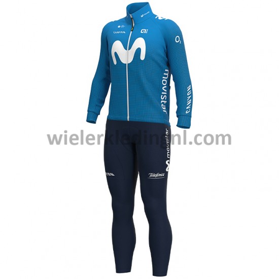 Wielershirt Lange Mouw en Lange Koersbroek 2020 Movistar Team M001