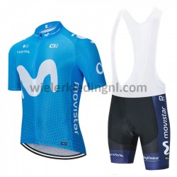 Wielershirt en Kort Koersbroek 2020 Movistar Team M001