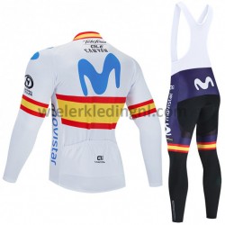 Wielershirt Lange Mouw en Lange Koersbroek 2020 Movistar Team M002