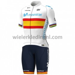 Wielershirt en Kort Koersbroek 2020 Movistar Team M004