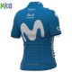 Wielershirt en Kort Fietsbroek 2021 Movistar Team Kind M001