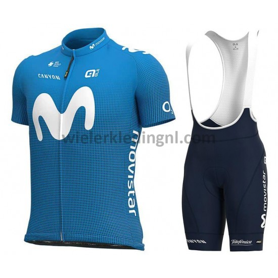 Wielershirt en Kort Koersbroek 2021 Movistar Team M001
