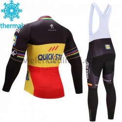 Wielershirt Lange Mouw en Lange Koersbroek 2017 Quick-Step Floors Winter M002