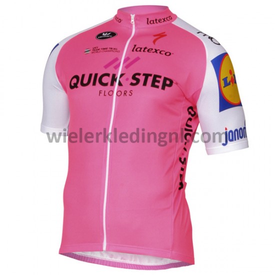 Wielershirt en Kort Koersbroek 2017 Quick-Step Floors M004