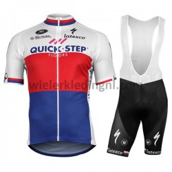 Wielershirt en Kort Koersbroek 2017 Quick-Step Floors M007
