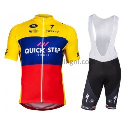 Wielershirt en Kort Koersbroek 2018 Quick Step M007