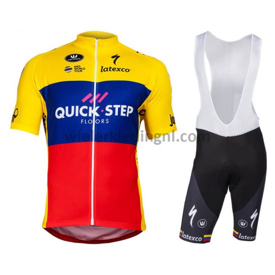 Wielershirt en Kort Koersbroek 2018 Quick Step M007