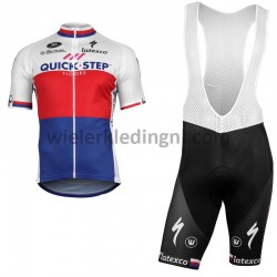 Wielershirt en Kort Koersbroek 2018 Quick-Step Floors M002