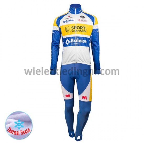 Wielershirt Lange Mouw en Lange Koersbroek 2018 Sport Vlaanderen-Baloise Winter M001 Wielershirt Lange Mouw en Lange Koersbroek 2018 Sport Vlaanderen-Baloise Winter M001
