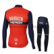 Wielershirt Lange Mouw en Fietsbroek Lang 2017 Bahrain Merida Kind M001