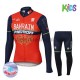 Wielershirt Lange Mouw en Fietsbroek Lang 2017 Bahrain Merida Kind Winter M001 Wielershirt Lange Mouw en Fietsbroek Lang 2017 Bahrain Merida Kind Winter M001