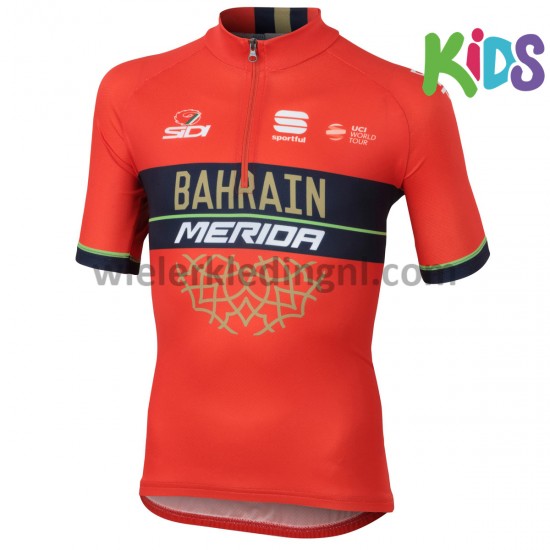 Wielershirt 2018 Bahrain Merida Kind M001