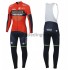 Wielershirt Lange Mouw en Lange Koersbroek 2018 Bahrain Merida M001