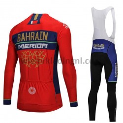 Wielershirt Lange Mouw en Lange Koersbroek 2018 Bahrain Merida M001