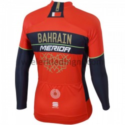 Lange Mouw Wielershirt 2018 Bahrain Merida M001
