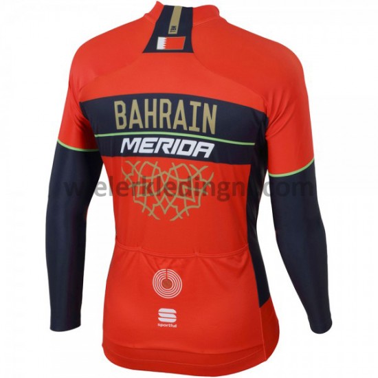 Lange Mouw Wielershirt 2018 Bahrain Merida M001