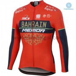 Wielershirt 2018 Bahrain Merida Winter M001