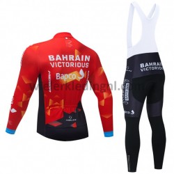Wielershirt Lange Mouw en Lange Koersbroek 2021 Team Bahrain Victorious M001