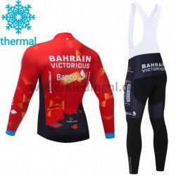Wielershirt Lange Mouw en Lange Koersbroek 2021 Team Bahrain Victorious Winter M001