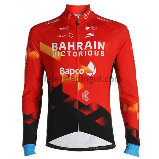 Lange Mouw Wielershirt 2021 Team Bahrain Victorious M001