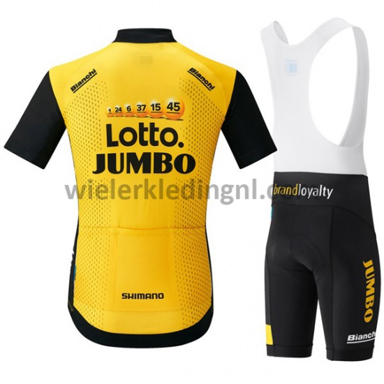 Wielershirt en Kort Koersbroek 2018 LottoNL-Jumbo M001