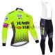 Wielershirt Lange Mouw en Lange Koersbroek 2019 Team Jumbo–Visma M002