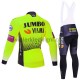 Wielershirt Lange Mouw en Lange Koersbroek 2019 Team Jumbo–Visma M002