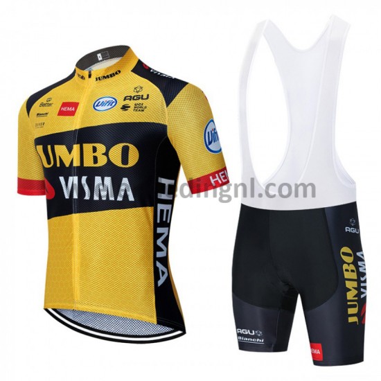 Wielershirt en Kort Koersbroek 2020 Team Jumbo–Visma M001