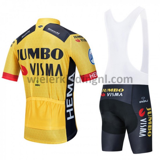 Wielershirt en Kort Koersbroek 2020 Team Jumbo–Visma M001